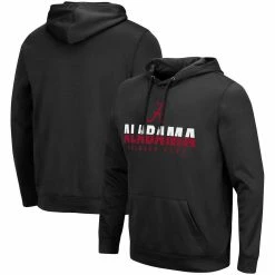 Colosseum Men's Black Alabama Crimson Tide Lantern Pullover Hoodie