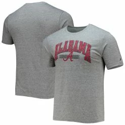 League Collegiate Wear Men's Heathered Gray Alabama Crimson Tide Upperclassman Reclaim Recycled Jersey T-Shirt