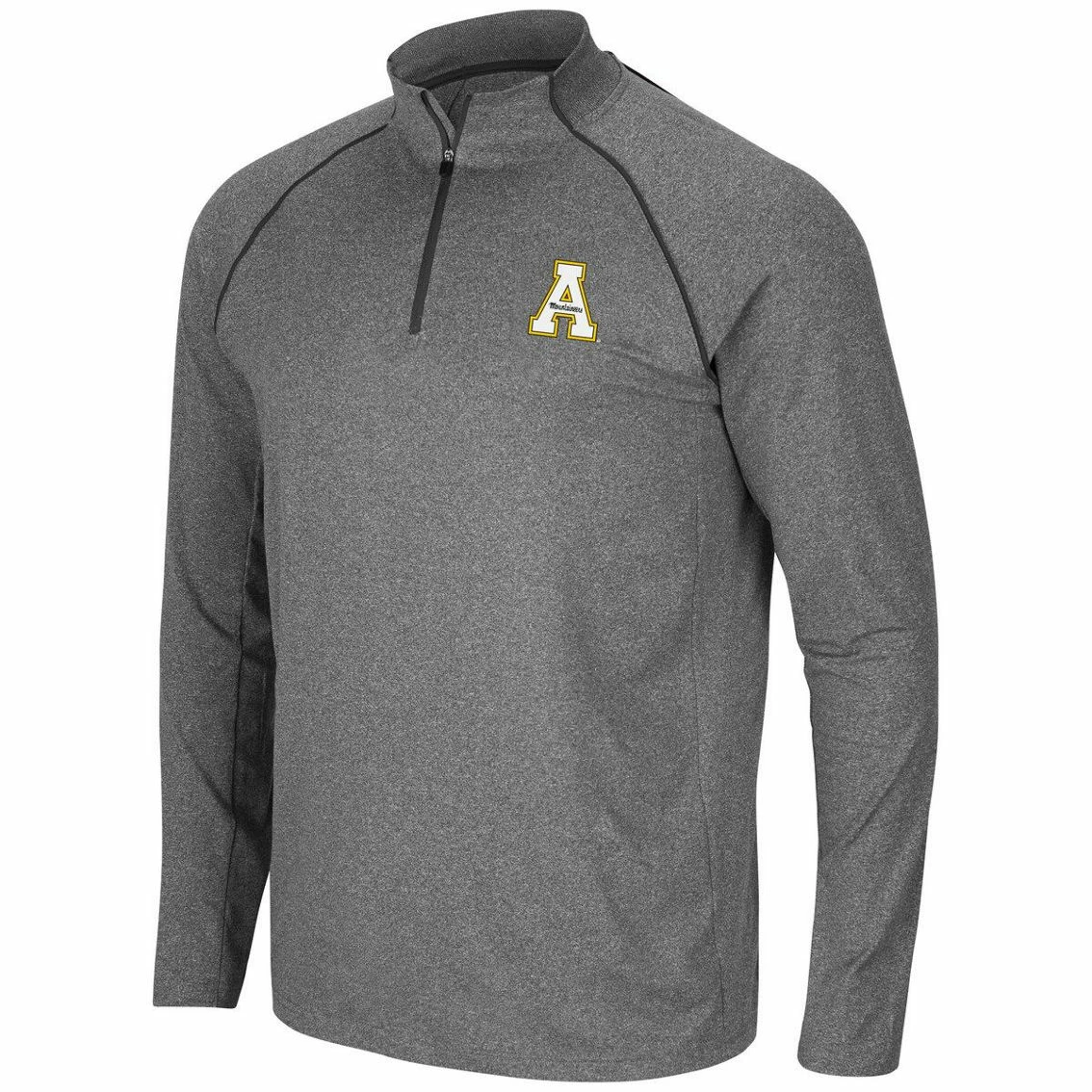 Men's Colosseum Heathered Charcoal Appalachian State Mountaineers Robert Raglan Quarter-Zip Jacket 5 Men's Colosseum Heathered Charcoal Appalachian State Mountaineers Robert Raglan Quarter-Zip Jacket - Image 3