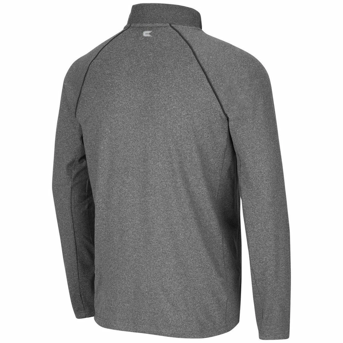 Men's Colosseum Heathered Charcoal Appalachian State Mountaineers Robert Raglan Quarter-Zip Jacket 6 Men's Colosseum Heathered Charcoal Appalachian State Mountaineers Robert Raglan Quarter-Zip Jacket - Image 4