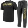 Concepts Sport Men's Heathered Charcoal/Black Appalachian State Mountaineers Meter T-Shirt & Pants Sleep Set -Nike Sales Store DSCO1137453163 CKZW