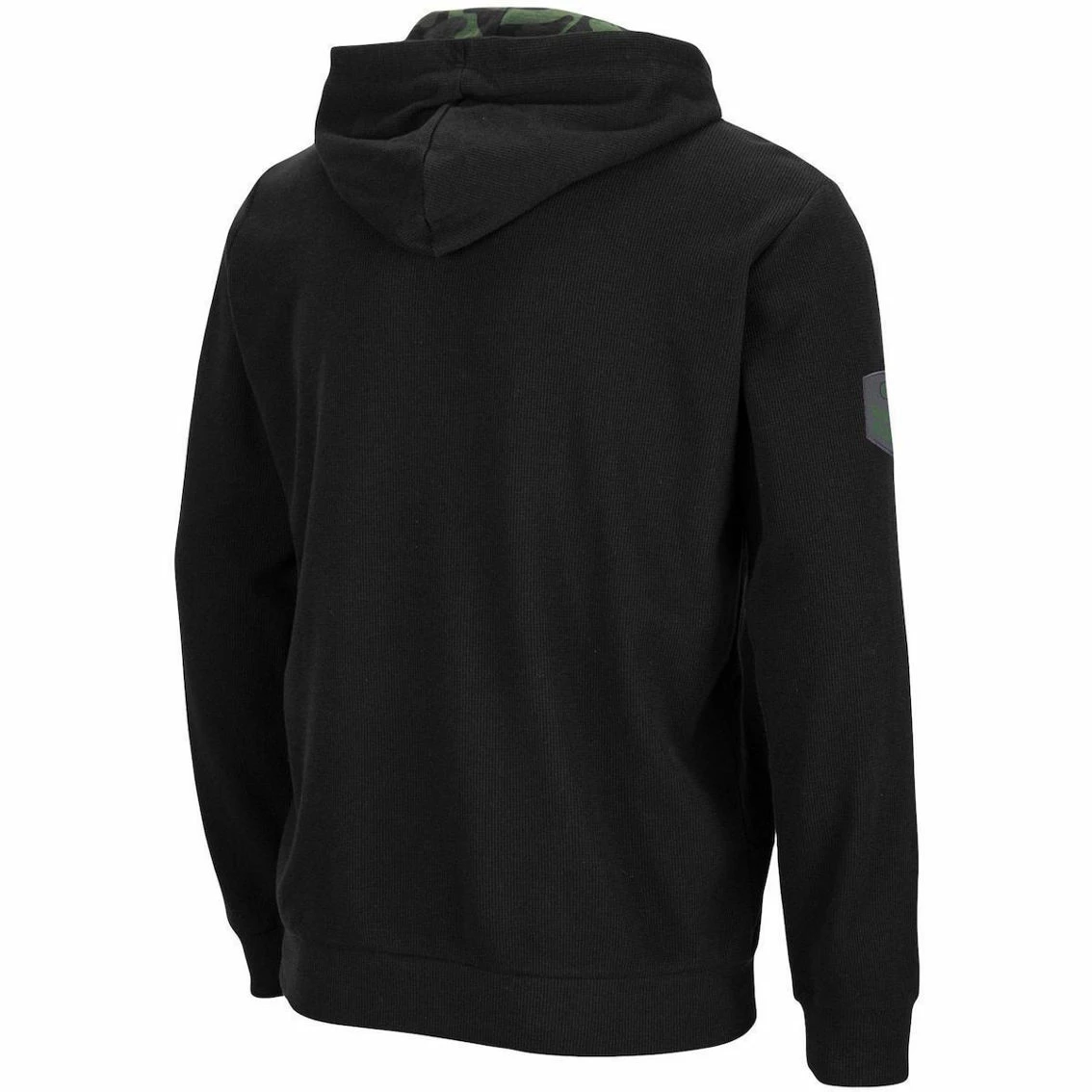 Colosseum Men's Black Alabama Crimson Tide OHT Military Appreciation Waffle Full-Zip Hoodie 6 Colosseum Men's Black Alabama Crimson Tide OHT Military Appreciation Waffle Full-Zip Hoodie - Image 4