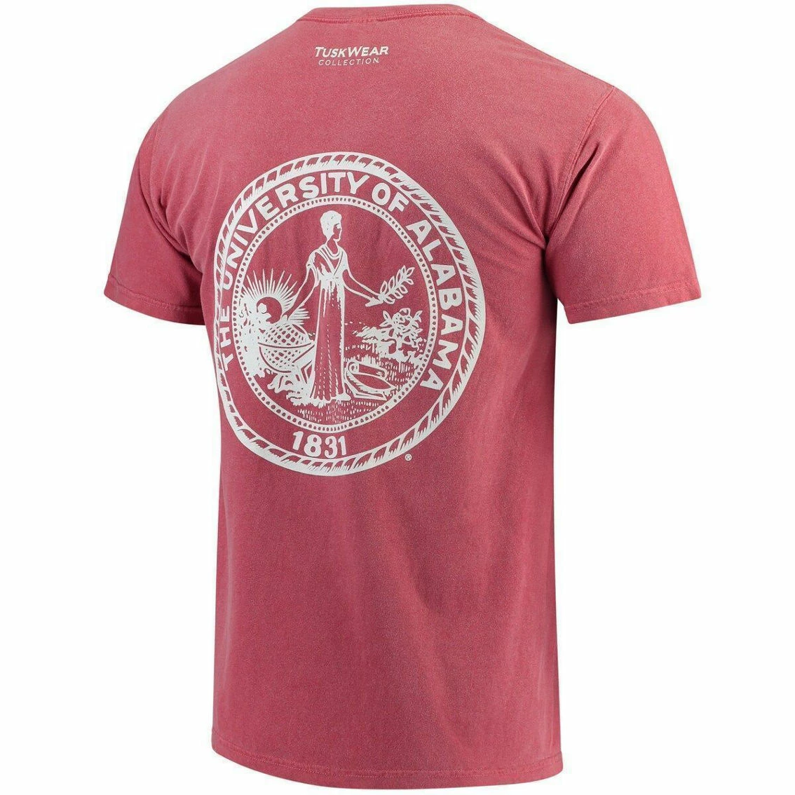 Tuskwear Men's Crimson Alabama Crimson Tide Tuskwear Comfort Colors Crest T-Shirt 6 Tuskwear Men's Crimson Alabama Crimson Tide Tuskwear Comfort Colors Crest T-Shirt - Image 4