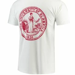 Tuskwear Men's White Alabama Crimson Tide Tuskwear Comfort Colors Crest T-Shirt -Nike Sales Store DSCO1137454762 3550 ALT3