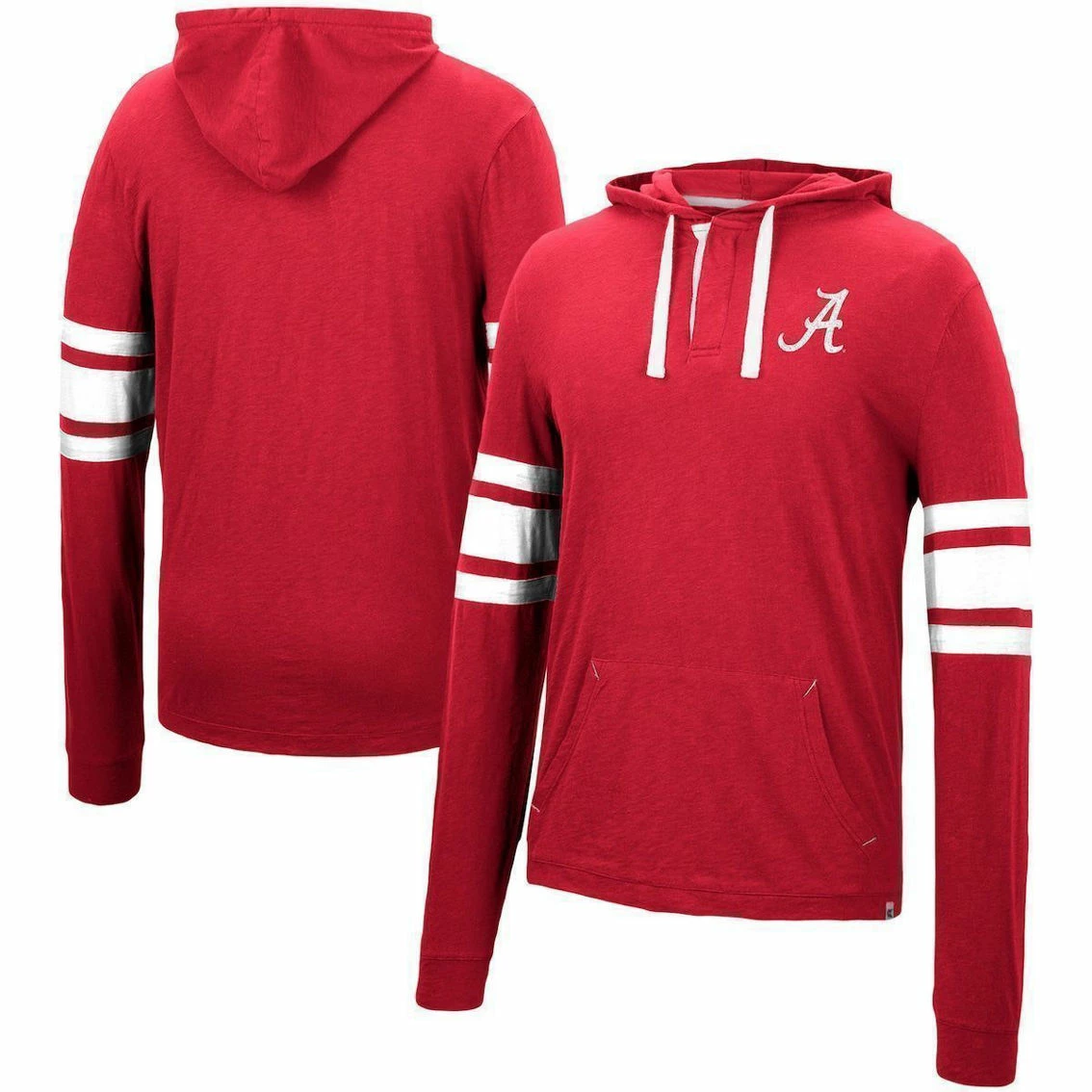 Colosseum Men's Crimson Alabama Crimson Tide Lebowski Hoodie Long Sleeve T-Shirt 4 Colosseum Men's Crimson Alabama Crimson Tide Lebowski Hoodie Long Sleeve T-Shirt - Image 2