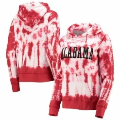 Pressbox Women's Crimson Alabama Crimson Tide Campus Tie-Dye Pullover Hoodie -Nike Sales Store DSCO1137485397 2840 ALT1
