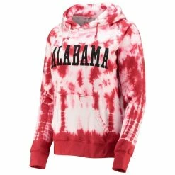 Pressbox Women's Crimson Alabama Crimson Tide Campus Tie-Dye Pullover Hoodie -Nike Sales Store DSCO1137485397 2840 ALT2