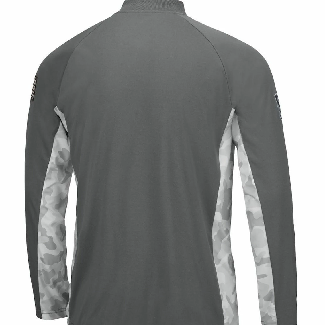 Men's Colosseum Gray/Camo Appalachian State Mountaineers OHT Military Appreciation Swoop Quarter-Zip Jacket 6 Men's Colosseum Gray/Camo Appalachian State Mountaineers OHT Military Appreciation Swoop Quarter-Zip Jacket - Image 4