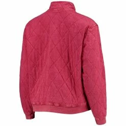 Gameday Couture Women's Crimson Alabama Crimson Tide Unstoppable Chic Quilted Quarter-Zip Jacket -Nike Sales Store DSCO1138408290 2840 ALT3