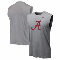 Men's Nike Heathered Gray Alabama Crimson Tide Performance Legend Tank Top