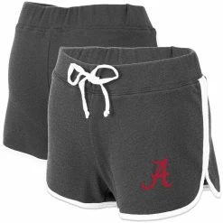 Boxercraft Women's Charcoal Alabama Crimson Tide Relay French Terry Shorts