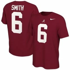 Nike Men's DeVonta Smith Crimson Alabama Crimson Tide Alumni Name & Number T-Shirt