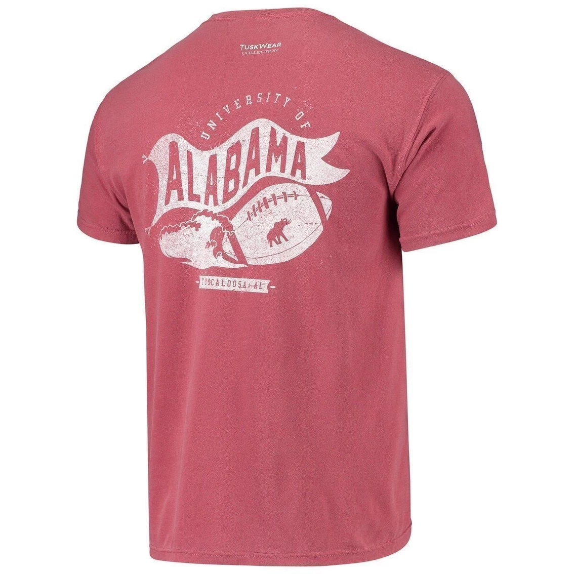 Tuskwear Men's Crimson Alabama Crimson Tide Banner Wave Comfort Colors T-Shirt 6 Tuskwear Men's Crimson Alabama Crimson Tide Banner Wave Comfort Colors T-Shirt - Image 4