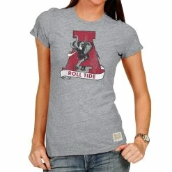 Original Retro Brand Women's Heathered Gray Alabama Crimson Tide Tri-Blend Crew Neck T-Shirt 5 Original Retro Brand Women's Heathered Gray Alabama Crimson Tide Tri-Blend Crew Neck T-Shirt -Nike Sales Store DSCO1140227316 1927