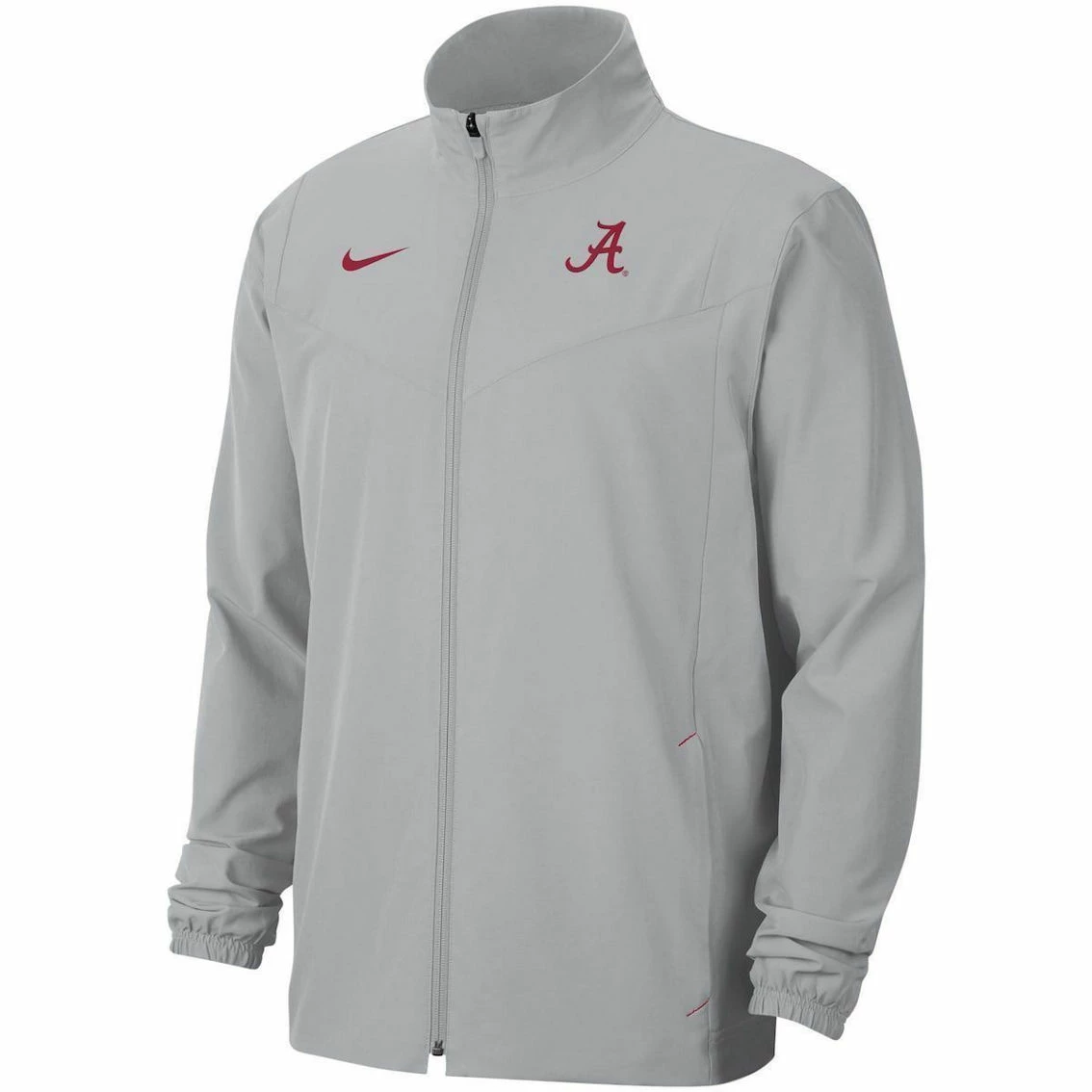 Men's Nike Gray Alabama Crimson Tide 2021 Sideline Full-Zip Jacket 5 Men's Nike Gray Alabama Crimson Tide 2021 Sideline Full-Zip Jacket - Image 3