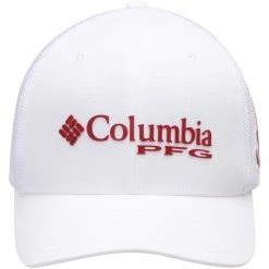 Men's Columbia White Alabama Crimson Tide Collegiate PFG Flex Hat -Nike Sales Store DSCO1140227635 3550 ALT2
