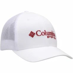 Men's Columbia White Alabama Crimson Tide Collegiate PFG Flex Hat -Nike Sales Store DSCO1140227635 3550 ALT3
