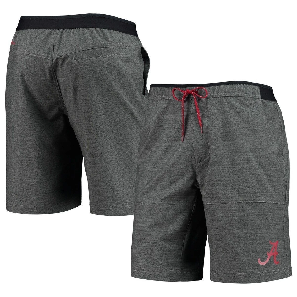 Men's Columbia Heathered Gray Alabama Crimson Tide Twisted Creek Omni-Shield Shorts 3 Men's Columbia Heathered Gray Alabama Crimson Tide Twisted Creek Omni-Shield Shorts
