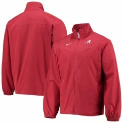 Nike Men's Crimson Alabama Crimson Tide 2021 Sideline Full-Zip Jacket