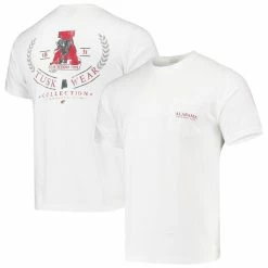 Tuskwear Men's White Alabama Crimson Tide Logo Arch Comfort Colors T-Shirt
