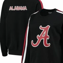 The Wild Collective Women's Black Alabama Crimson Tide Perforated Logo Pullover Sweatshirt 7 The Wild Collective Women's Black Alabama Crimson Tide Perforated Logo Pullover Sweatshirt -Nike Sales Store DSCO1140229057 1007 ALT1