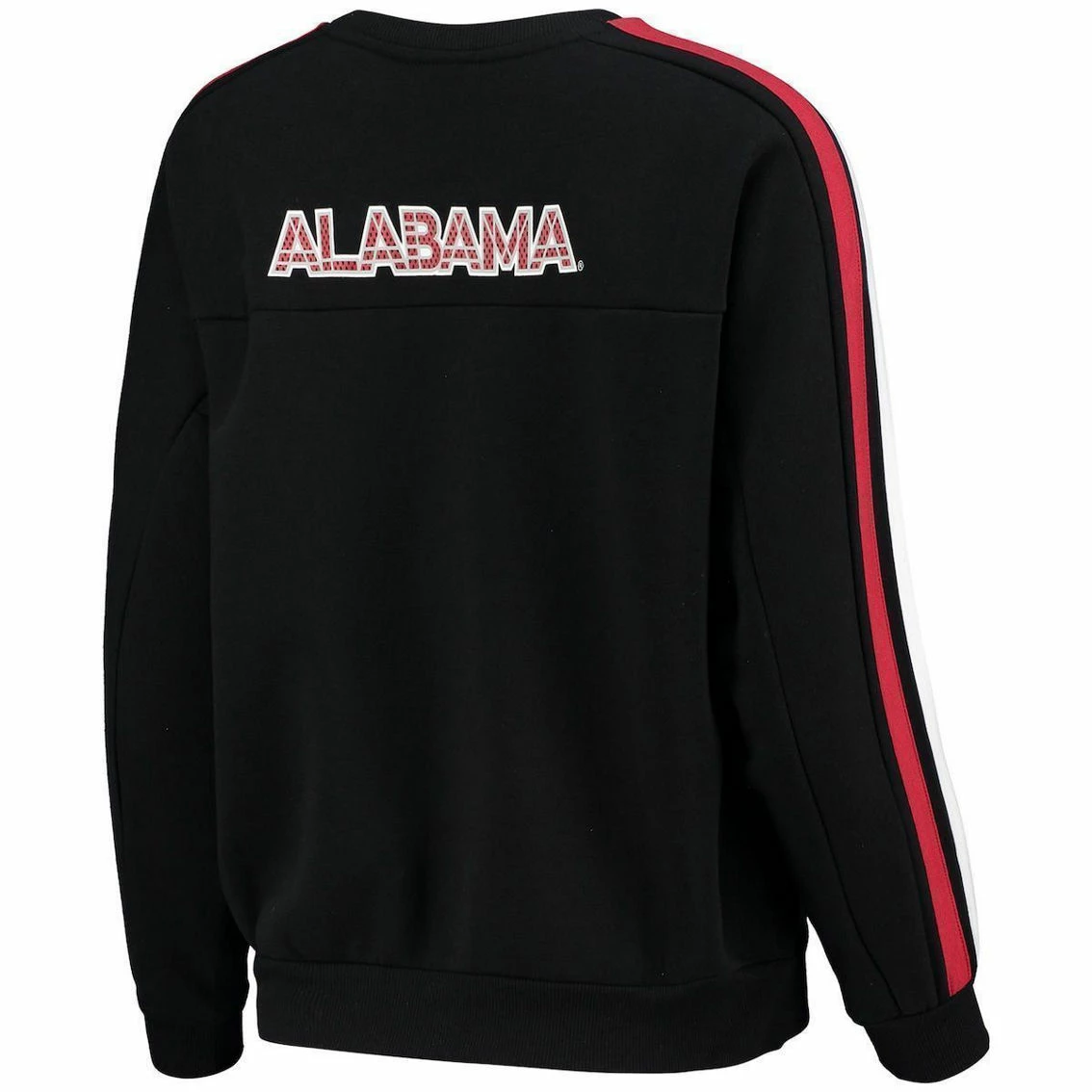 The Wild Collective Women's Black Alabama Crimson Tide Perforated Logo Pullover Sweatshirt 6 The Wild Collective Women's Black Alabama Crimson Tide Perforated Logo Pullover Sweatshirt - Image 4