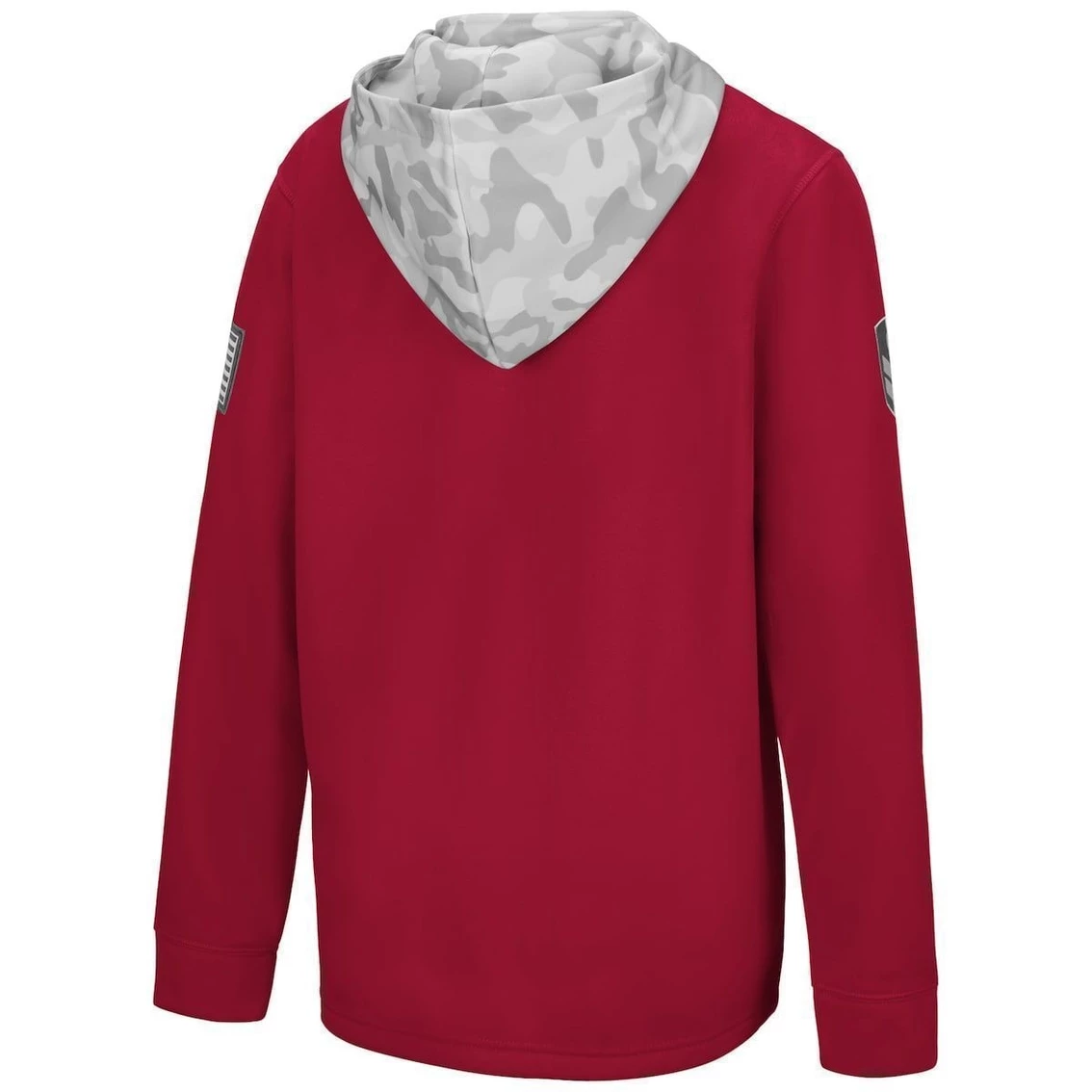 Colosseum Youth Crimson/Arctic Camo Alabama Crimson Tide OHT Military Appreciation Shellback Quarter-Zip Hoodie 6 Colosseum Youth Crimson/Arctic Camo Alabama Crimson Tide OHT Military Appreciation Shellback Quarter-Zip Hoodie - Image 4