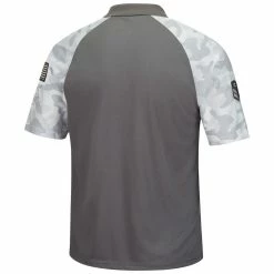 Colosseum Men's Gray/Camo Appalachian State Mountaineers OHT Military Appreciation Raglan Zoomie Polo -Nike Sales Store DSCO1140296502 1927 ALT3