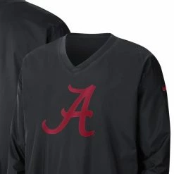 Nike Men's Black Alabama Crimson Tide Stadium Pullover Windbreaker -Nike Sales Store DSCO1140297378 1007 ALT1