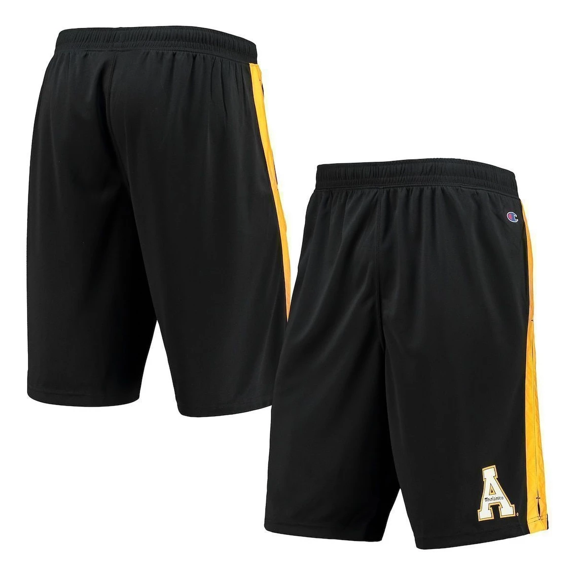 Men's Champion Black Appalachian State Mountaineers Side Stripe Shorts 3 Men's Champion Black Appalachian State Mountaineers Side Stripe Shorts