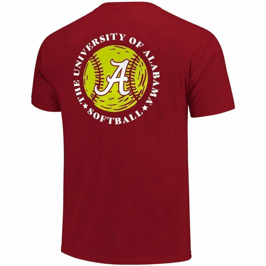 Image One Men's Crimson Alabama Crimson Tide Softball Seal T-Shirt 6 Image One Men's Crimson Alabama Crimson Tide Softball Seal T-Shirt - Image 4