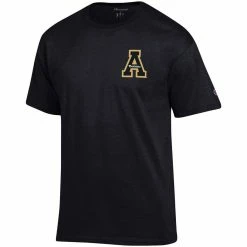 Champion Men's Black Appalachian State Mountaineers Stack 2-Hit T-Shirt -Nike Sales Store DSCO1140607285 1007 ALT2