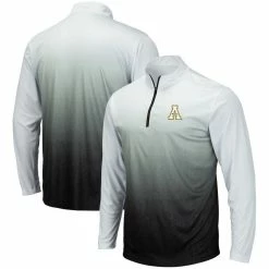 Colosseum Men's Gray Appalachian State Mountaineers Magic Team Logo Quarter-Zip Jacket