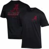 Champion Men's Black Alabama Crimson Tide Team Stack 2-Hit T-Shirt -Nike Sales Store DSCO1140609587 1007