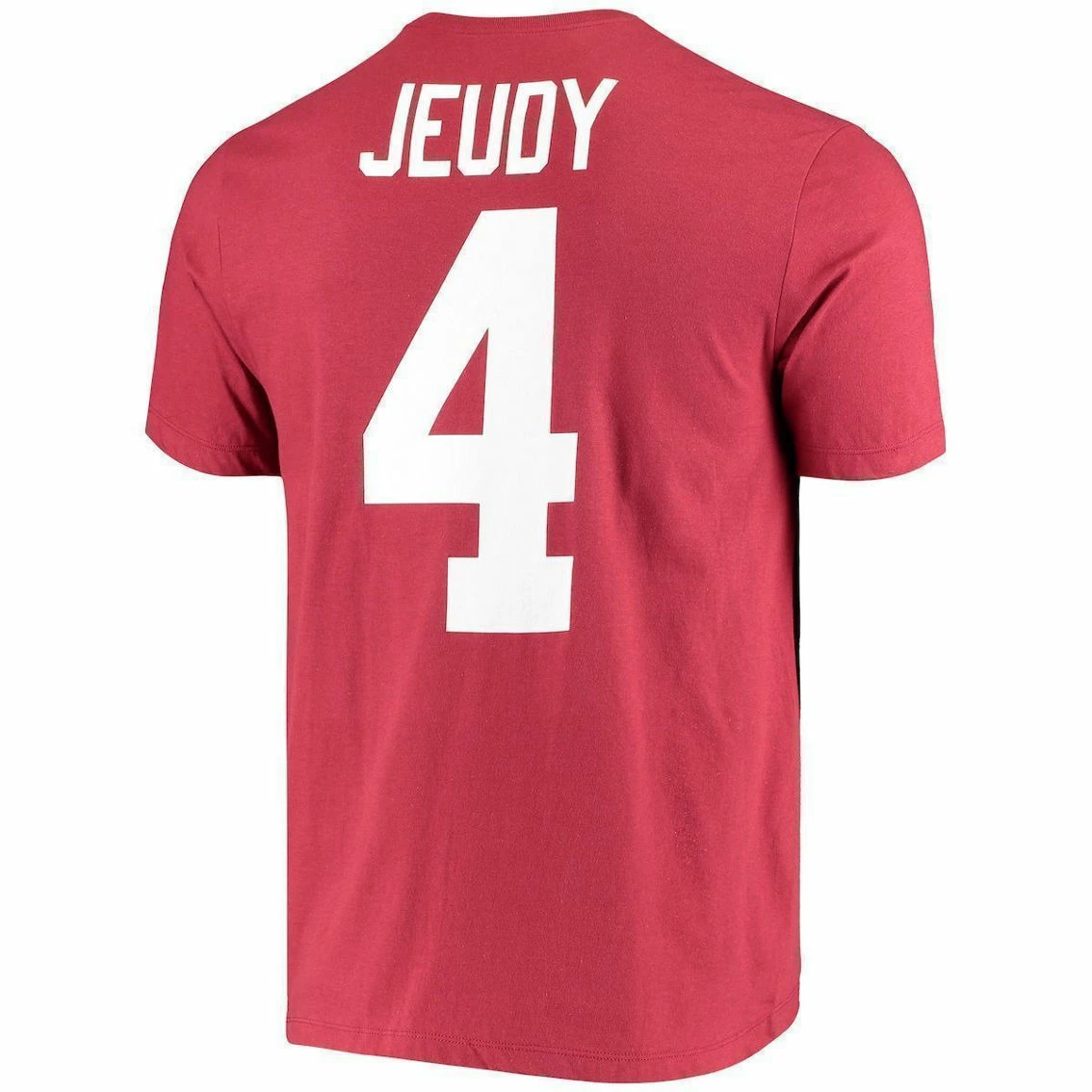 Men's Nike Jerry Jeudy Crimson Alabama Crimson Tide Name & Number Alumni T-Shirt 6 Men's Nike Jerry Jeudy Crimson Alabama Crimson Tide Name & Number Alumni T-Shirt - Image 4