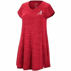 Women's Colosseum Heathered Crimson Alabama Crimson Tide Diary V-Neck T-Shirt Dress 8 Women's Colosseum Heathered Crimson Alabama Crimson Tide Diary V-Neck T-Shirt Dress -Nike Sales Store DSCO1140779199 2840 ALT2