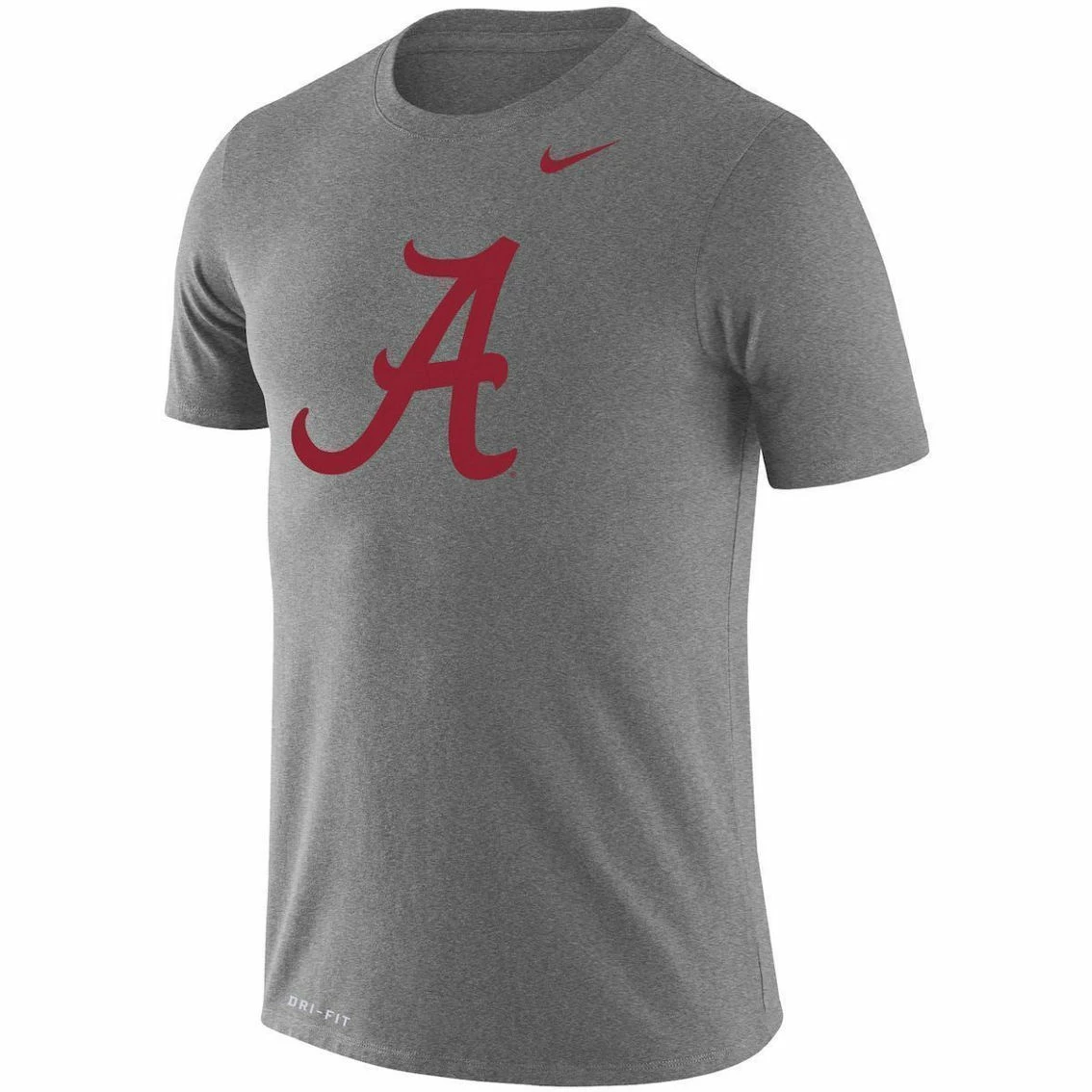 Nike Men's Heathered Gray Alabama Crimson Tide School Logo Legend Performance T-Shirt 5 Nike Men's Heathered Gray Alabama Crimson Tide School Logo Legend Performance T-Shirt - Image 3