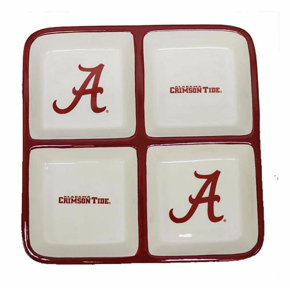 The Memory Company Alabama Crimson Tide Square Tray 3 The Memory Company Alabama Crimson Tide Square Tray