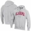 Champion Men's Heathered Gray Alabama Crimson Tide Big & Tall Reverse Weave Fleece Pullover Hoodie Sweatshirt -Nike Sales Store DSCO1141402351 1927
