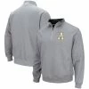 Colosseum Men's Heathered Gray Appalachian State Mountaineers Tortugas Team Logo Quarter-Zip Jacket -Nike Sales Store DSCO1141432134 1927