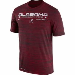 Nike Men's Crimson Alabama Crimson Tide Team Velocity Legend Performance T-Shirt -Nike Sales Store DSCO1142288470 2840 ALT2