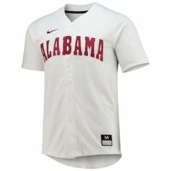 Men's Nike White Alabama Crimson Tide Replica Baseball Jersey -Nike Sales Store DSCO1142289598 3550 ALT2