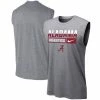 Men's Nike Heathered Gray Alabama Crimson Tide Wordmark Drop Legend Performance Tank Top