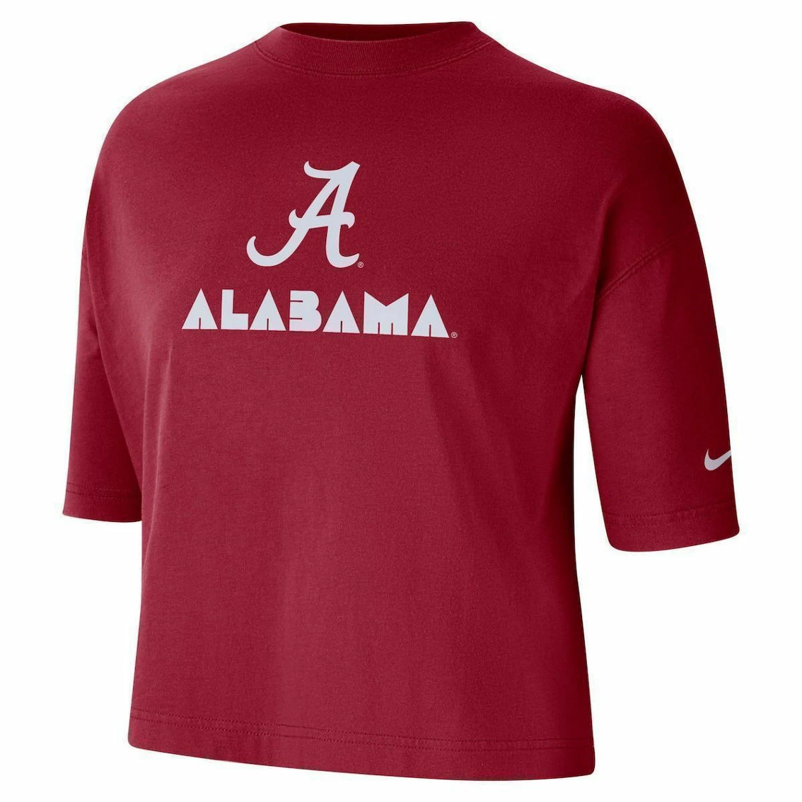 Nike Women's Crimson Alabama Crimson Tide Crop Performance T-Shirt 5 Nike Women's Crimson Alabama Crimson Tide Crop Performance T-Shirt - Image 3