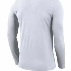 Nike Men's White Alabama Crimson Tide School Logo Performance Legend Long Sleeve T-Shirt -Nike Sales Store DSCO1142688753 3550 ALT3