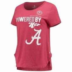 Colosseum Women's Heathered Crimson Alabama Crimson Tide PoWered By Title IX T-Shirt -Nike Sales Store DSCO1142688794 2840 ALT2