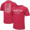 Men's Colosseum Heather Crimson Alabama Crimson Tide OHT Military Appreciation Flag 2.0 T-Shirt -Nike Sales Store DSCO1143783481 2840