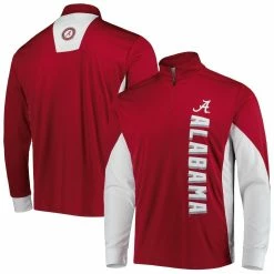 Colosseum Men's Crimson Alabama Crimson Tide Bart Quarter-Zip Windshirt