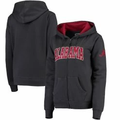 Colosseum Women's Charcoal Alabama Crimson Tide Arched Name Full-Zip Hoodie -Nike Sales Store DSCO1143940404 1904 ALT1