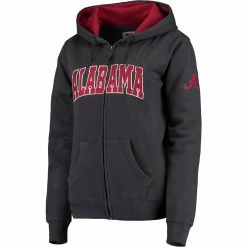 Colosseum Women's Charcoal Alabama Crimson Tide Arched Name Full-Zip Hoodie -Nike Sales Store DSCO1143940404 1904 ALT2